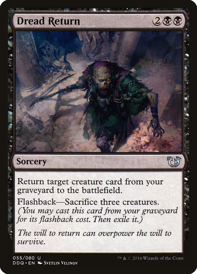 mtg return to battlefield cards Dread Return
