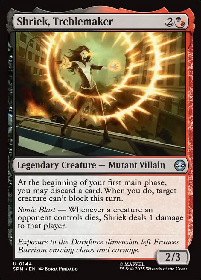 Shriek, Treblemaker spm 144