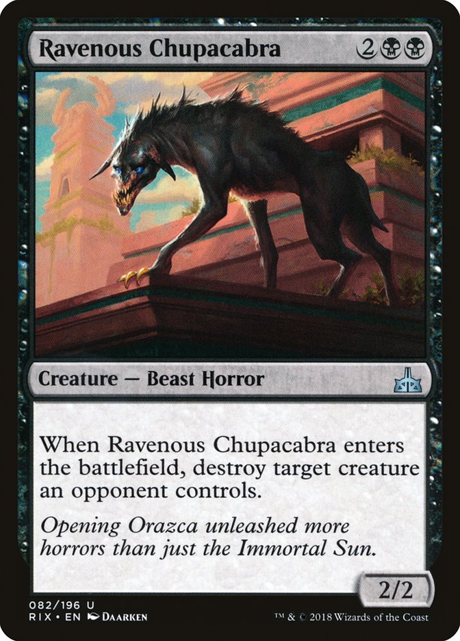 Ravenous Chupacabra rix 82
