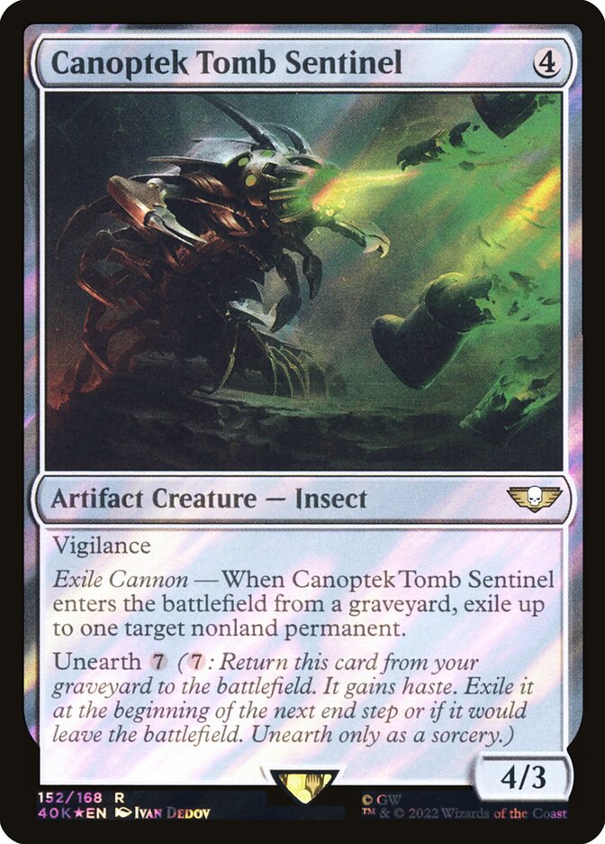 Canoptek Tomb Sentinel 40k 152★