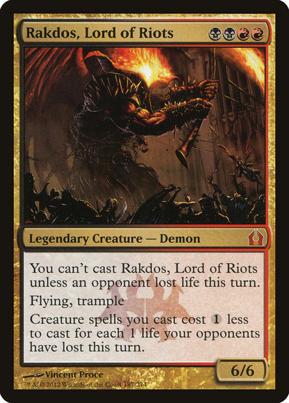 Rakdos, Lord of Riots rtr 187