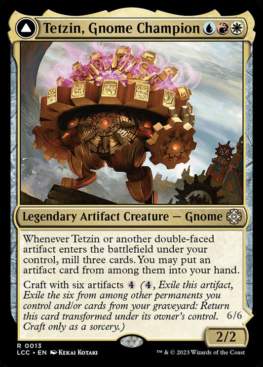 Tetzin, Gnome Champion // The Golden-Gear Colossus lcc 13