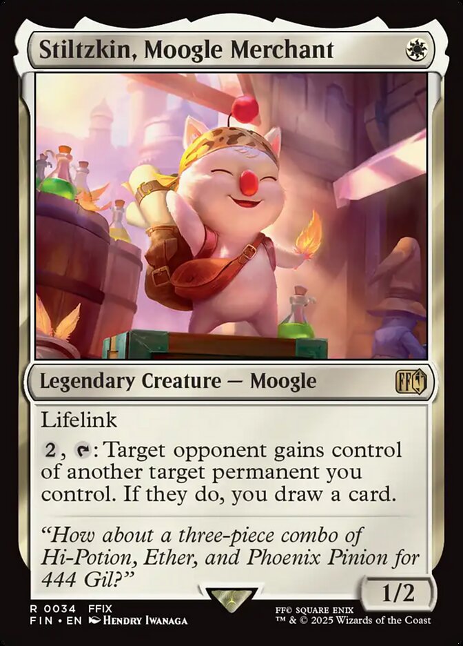 Stiltzkin, Moogle Merchant fin 34