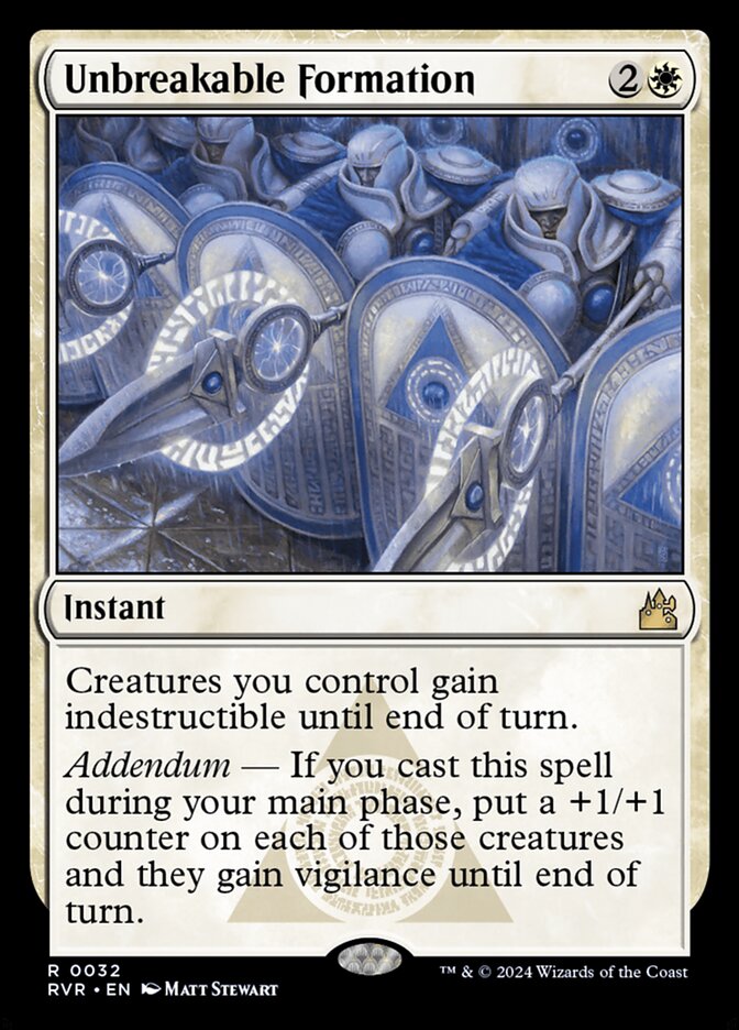 Unbreakable Formation rvr 32