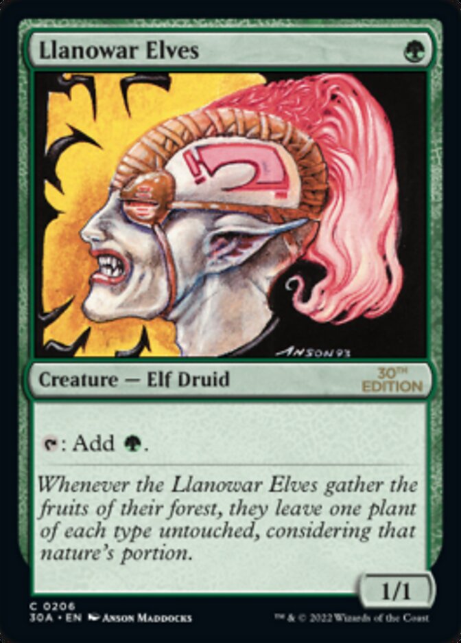 Llanowar Elves 30a 206
