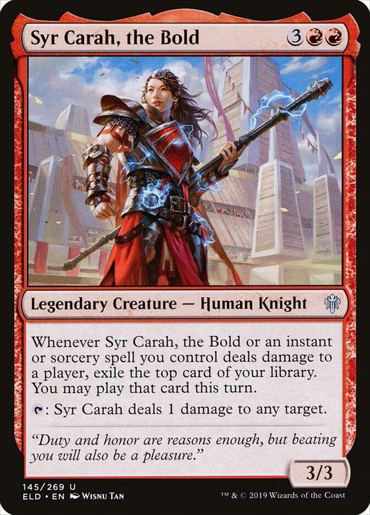 Syr Carah, the Bold eld 145