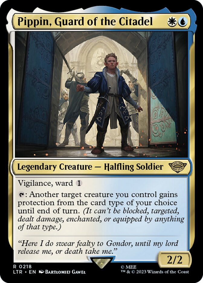Pippin, Guard of the Citadel ltr 218
