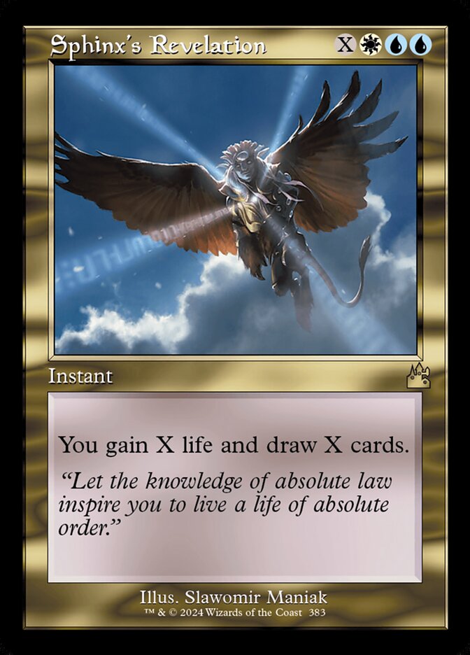 Sphinx's Revelation rvr 383