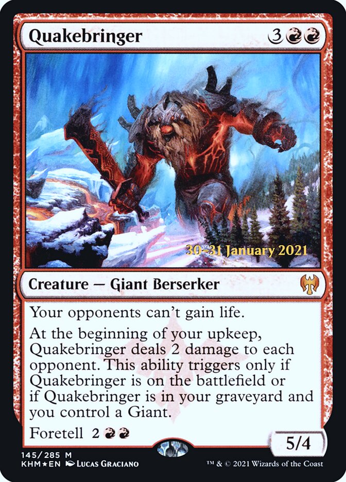 Quakebringer pkhm 145s