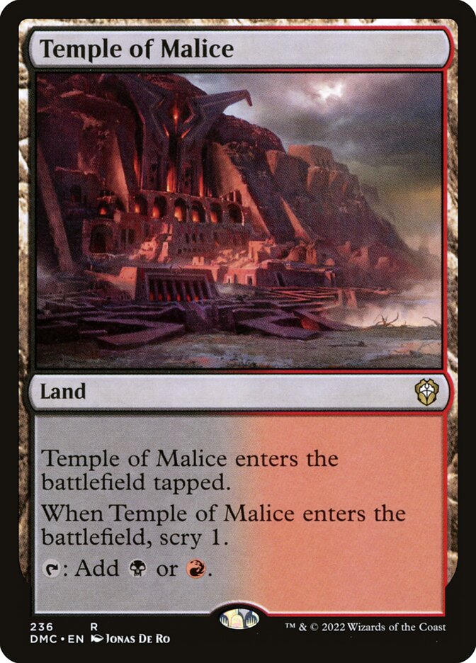 Temple of Malice dmc 236