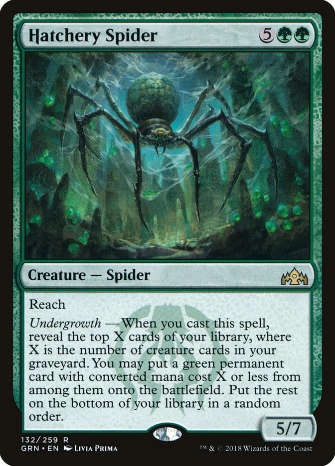 Hatchery Spider grn 132