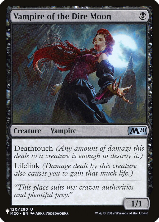 Vampire of the Dire Moon plst M20-120