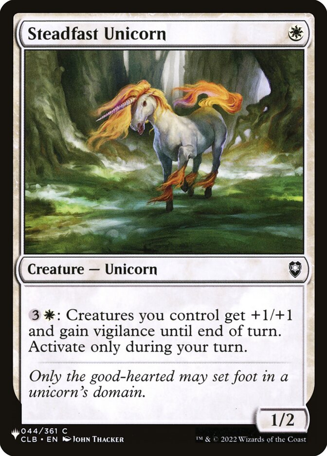 Steadfast Unicorn plst CLB-44