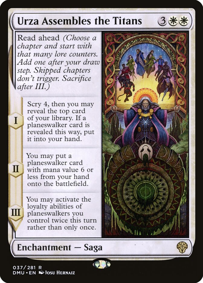 Urza Assembles the Titans dmu 37