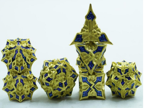 Celestial Metal Dice Set Sapphire