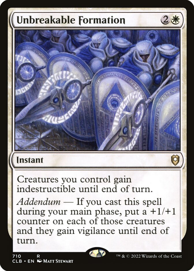Unbreakable Formation clb 710