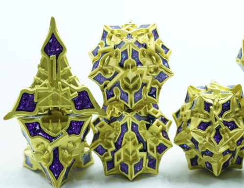 Celestial Metal Dice Set Imperial