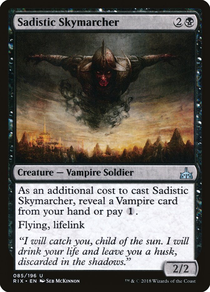 Sadistic Skymarcher rix 85