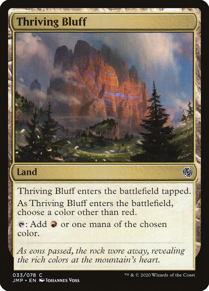 Thriving Bluff jmp 33