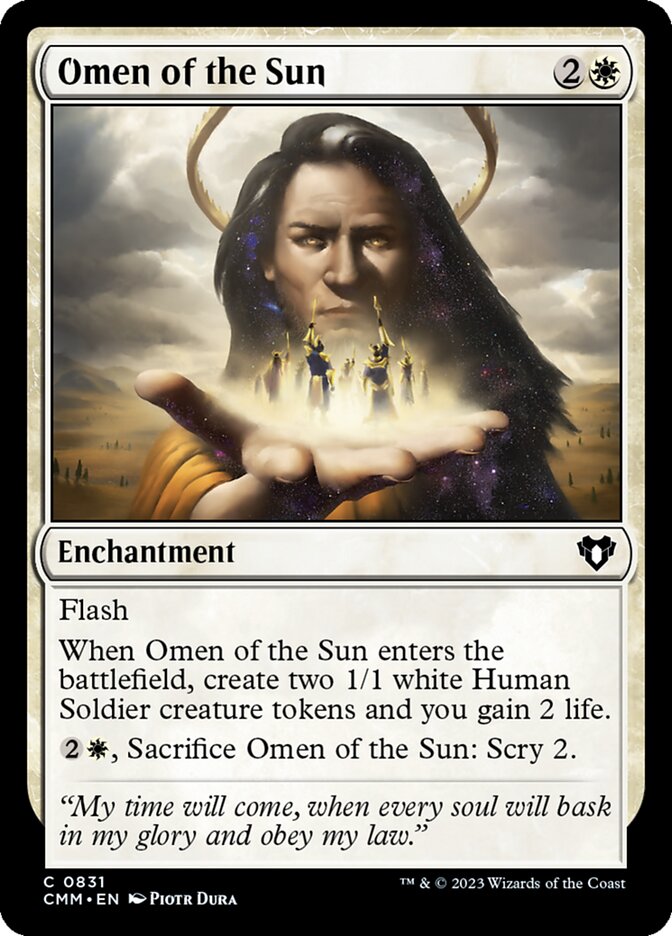 Omen of the Sun cmm 831