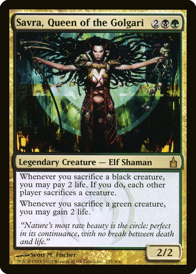 Savra, Queen of the Golgari rav 225