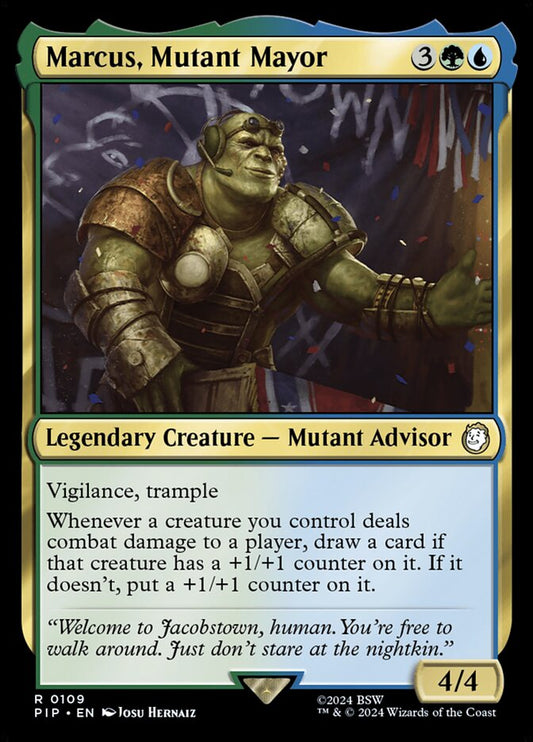 Marcus, Mutant Mayor pip 109