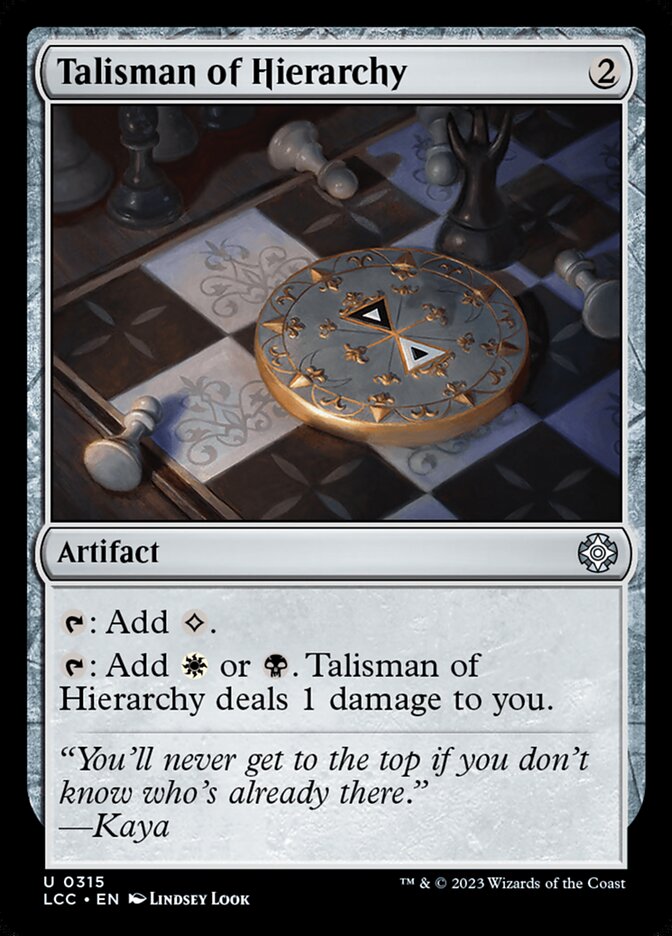 Talisman of Hierarchy lcc 315