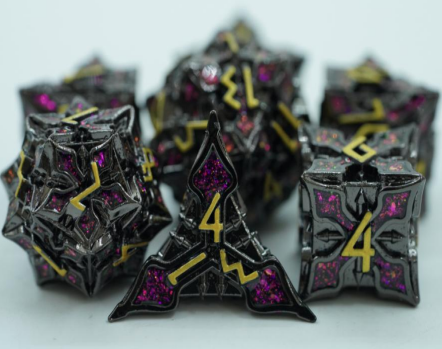 Leaf Metal Dice Set Red Mica