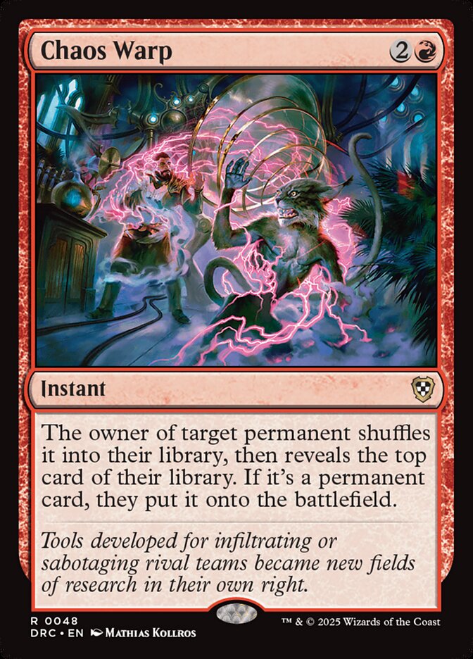 Chaos Warp - MTG Single Card | Moon MTG Chaos Warp - MTG Single Card | Moon MTG