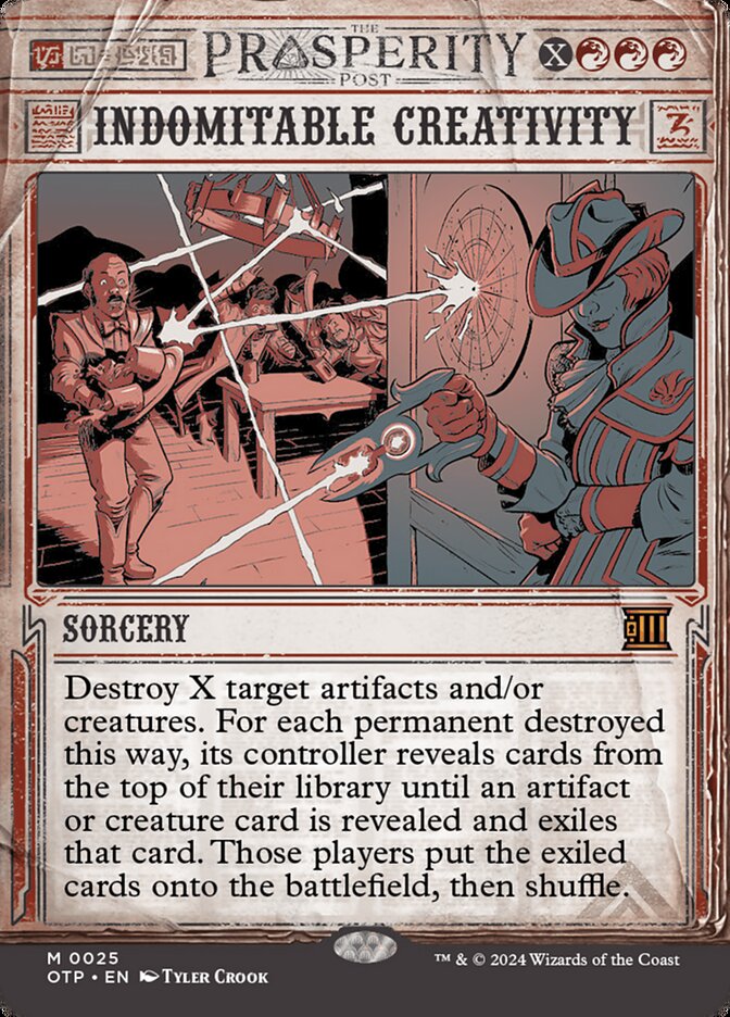 Indomitable Creativity otp 25