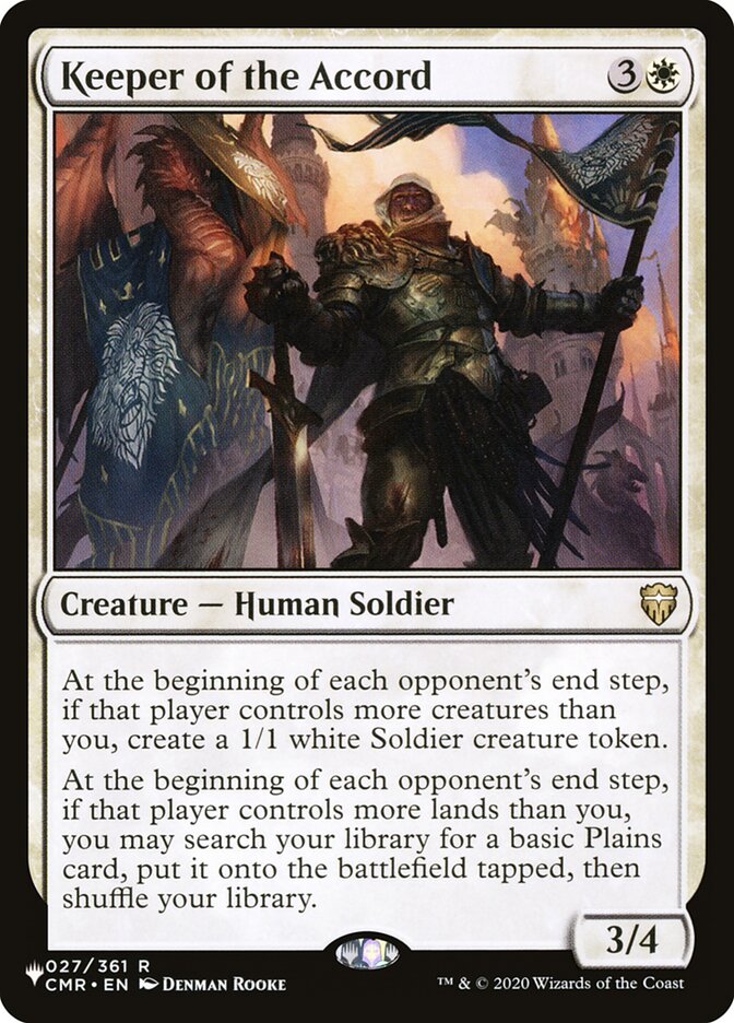 Keeper of the Accord plst CMR-27