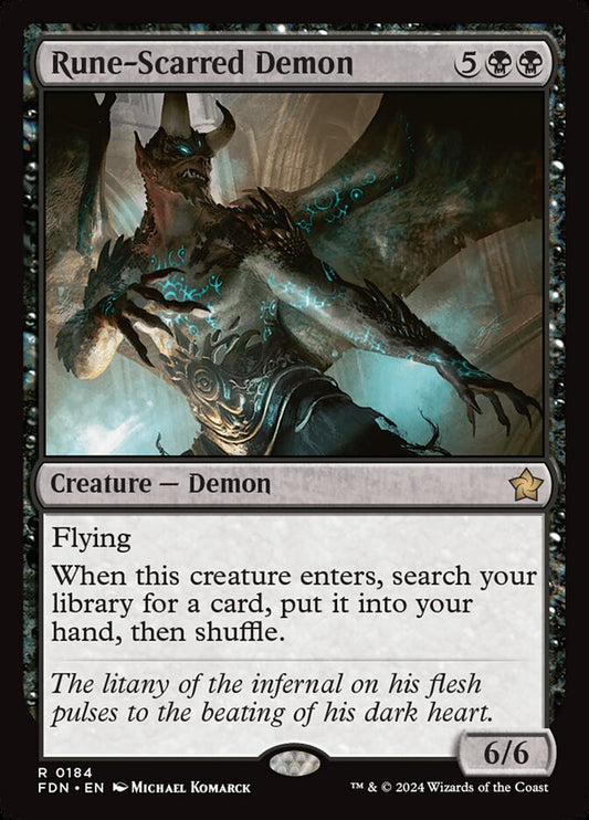 Rune-Scarred Demon fdn 184