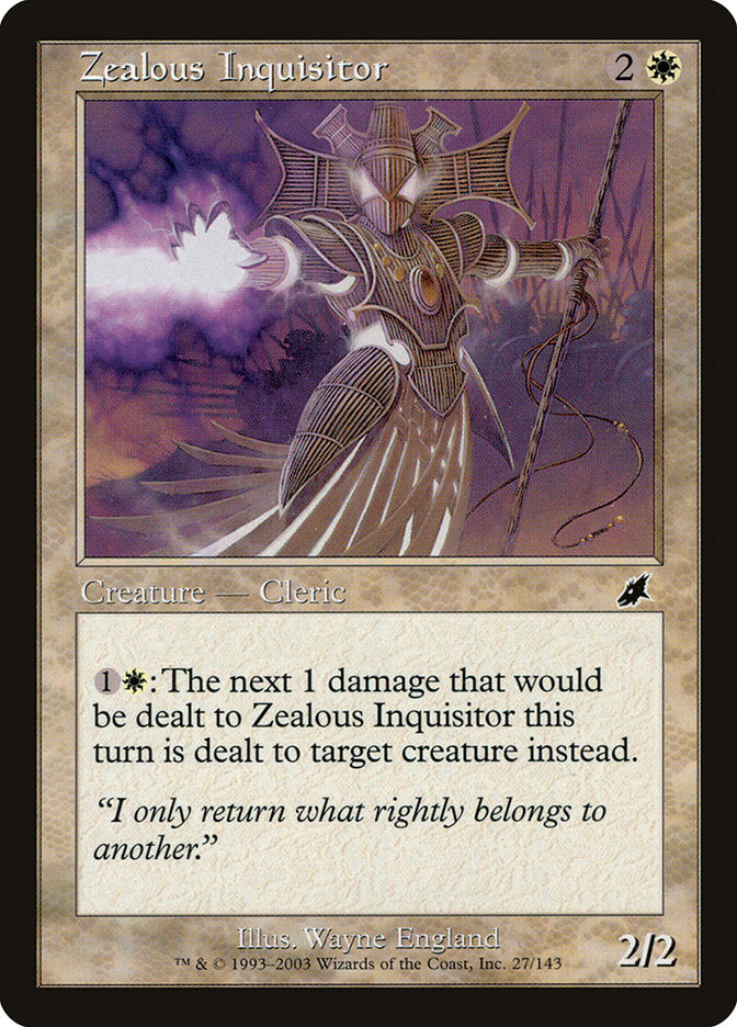 Zealous Inquisitor scg 27