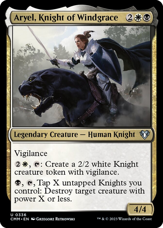 Aryel, Knight of Windgrace cmm 336
