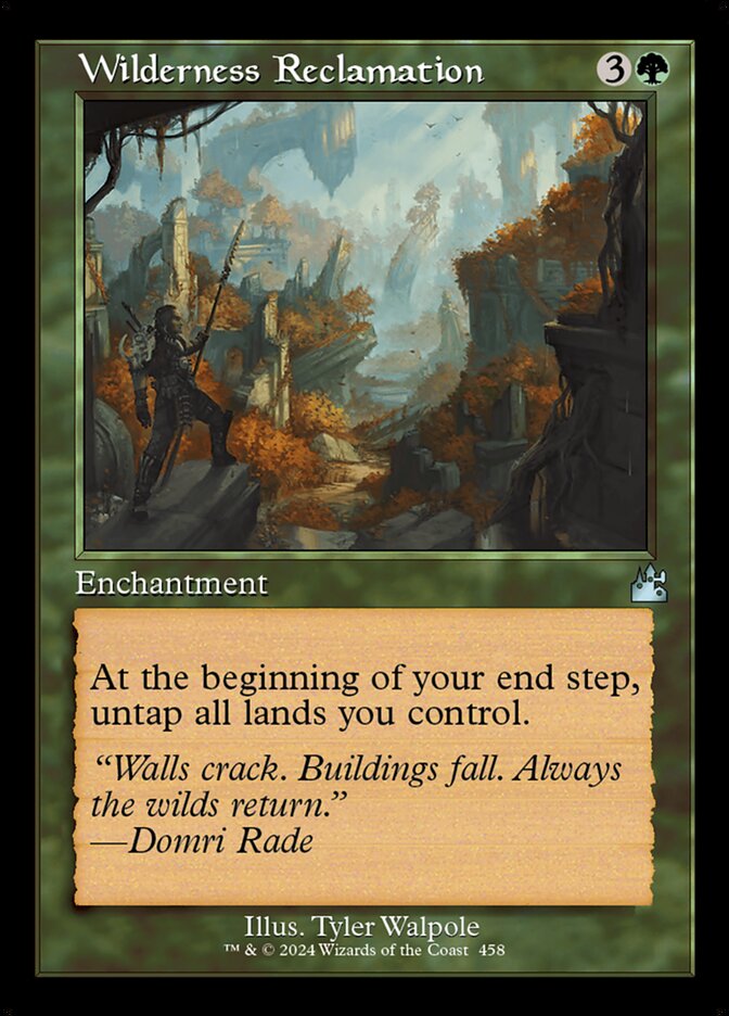 Wilderness Reclamation rvr 458