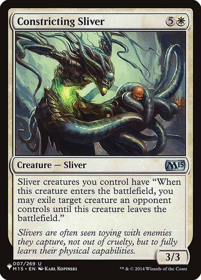 Constricting Sliver plst M15-7