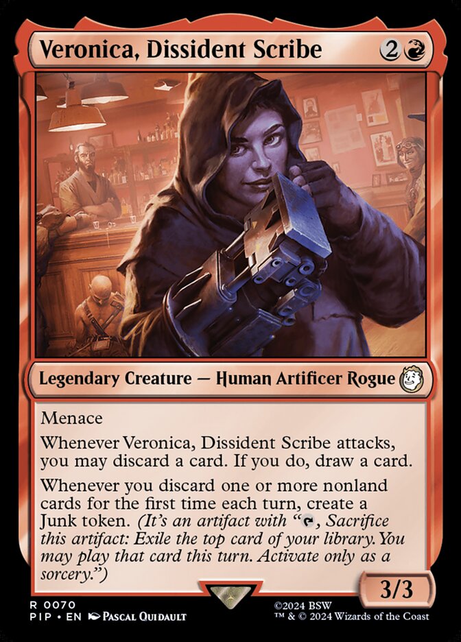 Veronica, Dissident Scribe pip 70