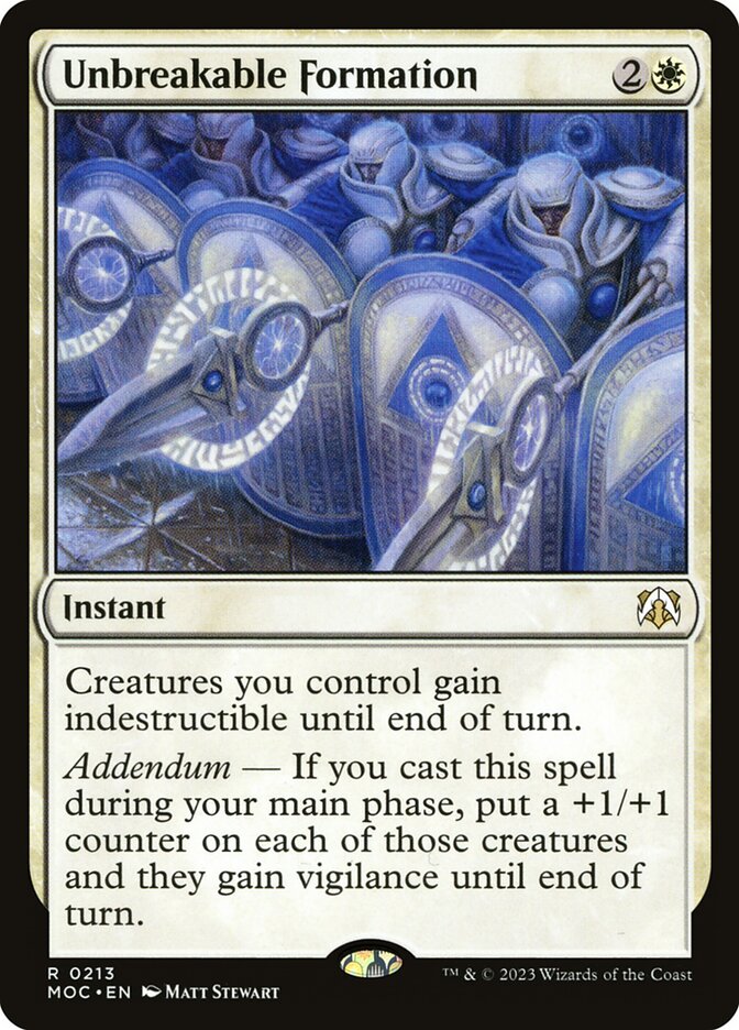 Unbreakable Formation moc 213