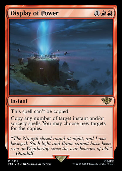 Display of Power ltr 119