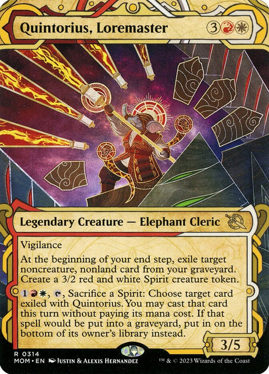 Quintorius, Loremaster mom 314