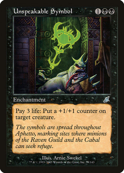 Unspeakable Symbol scg 79