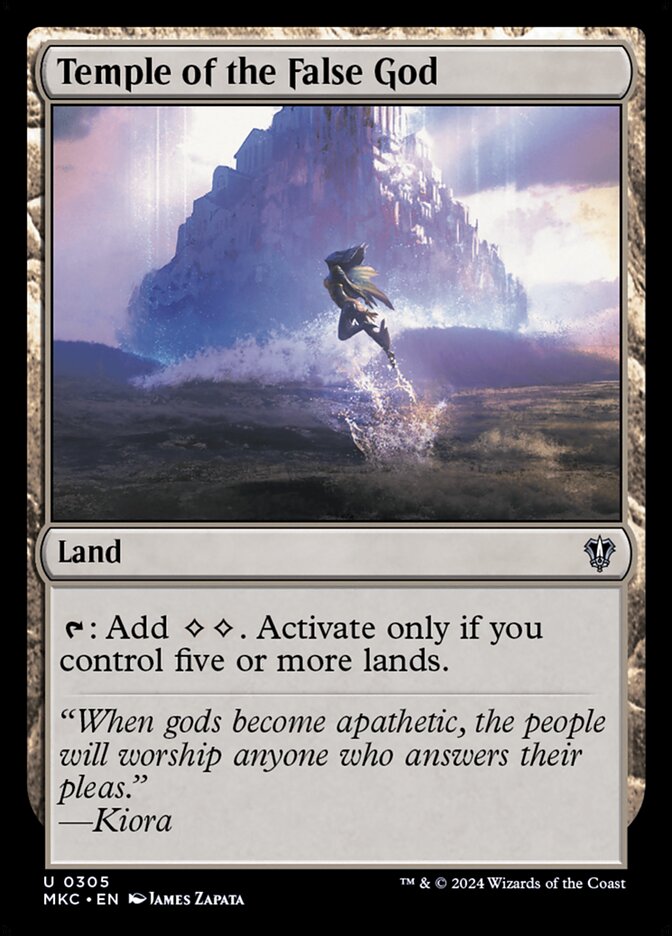 Temple of the False God mkc 305