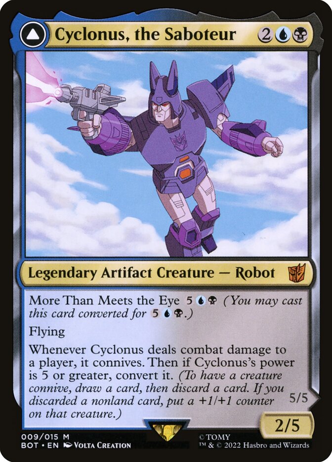 Cyclonus, the Saboteur // Cyclonus, Cybertronian Fighter bot 9