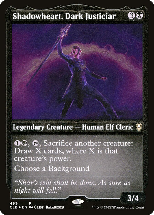 Shadowheart, Dark Justiciar clb 499