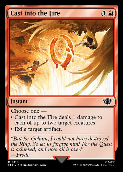Cast into the Fire ltr 118