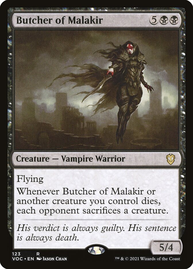 Butcher of Malakir voc 123
