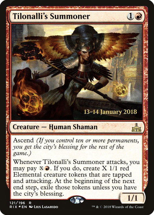 Tilonalli's Summoner prix 121s