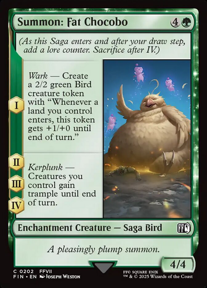 Summon: Fat Chocobo fin 202