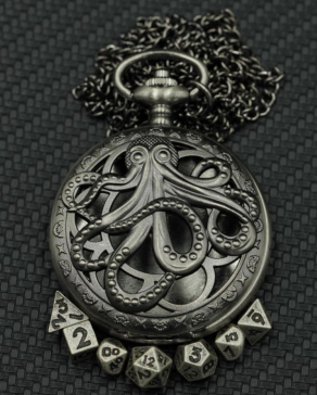 Pocket Watch with Mini Dice Metal
