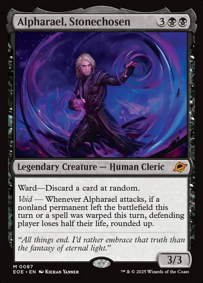 Alpharael, Stonechosen eoe 87